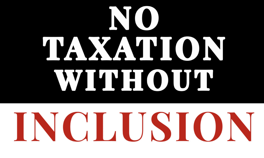 no taxation without representation
